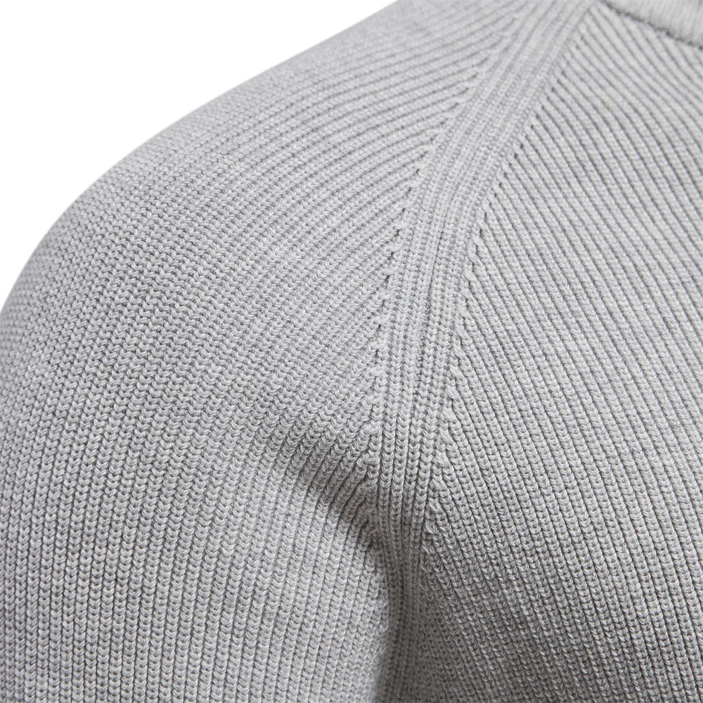2023 New Autumn Cotton Zipper Cardigans for Men Warm Sweater
