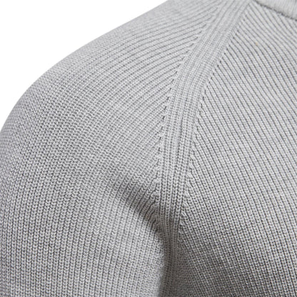 2023 New Autumn Cotton Zipper Cardigans for Men Warm Sweater
