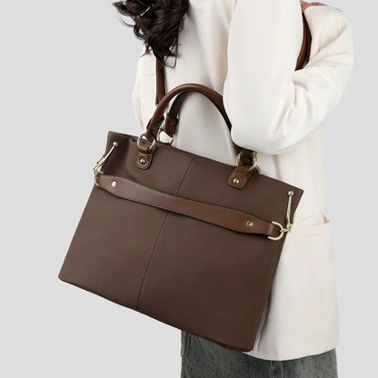 Fashionable Large-Capacity Tote Bag for Women – Stylish Shoulder Crossbody Handbag with Chain Detail