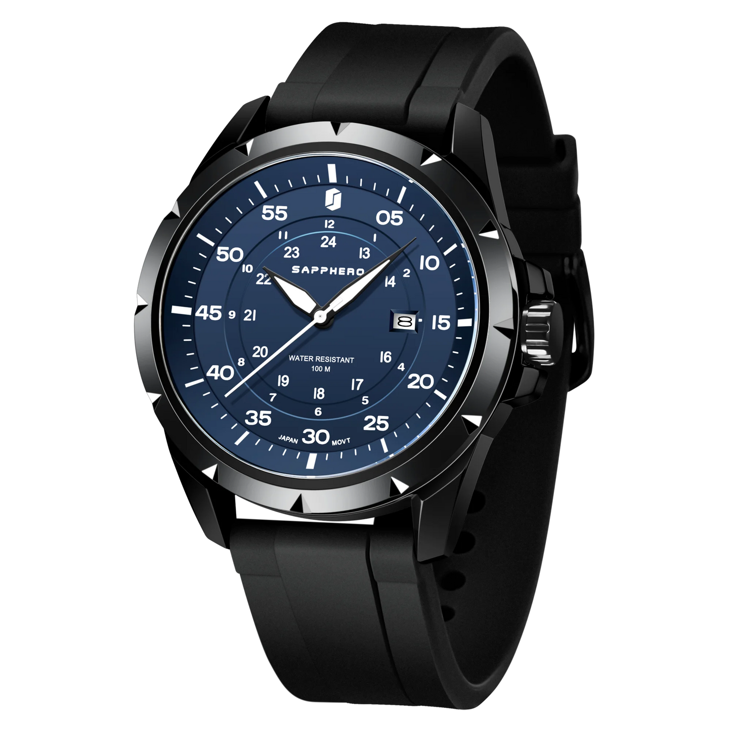 SAPPHERO Men Watch Luxury Quartz Waterproof Gift Wristwatch