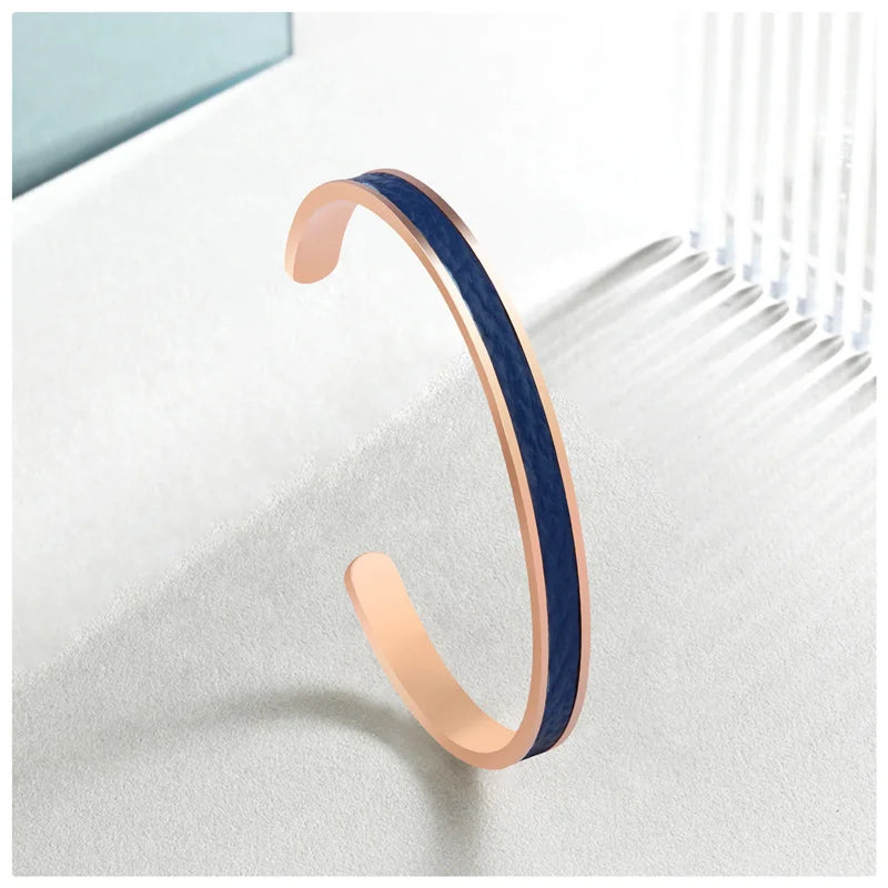 Minimalist Cuff Bangle For Men Adjustable Fashion Jewelry