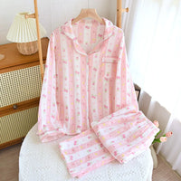 2025 New Spring Women's Pajama Set 100% Cotton Comfort