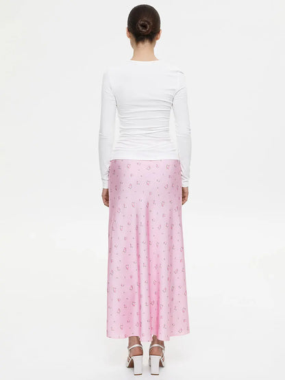Tossy Summer Printed Long Skirt For Elegant Party Looks