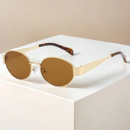 Stylish New Luxury Metal Brand Sunglasses with UV400 Protection