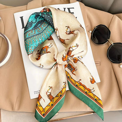 Luxurious Silk Shawl Square Scarf for Women Elegant Wraps