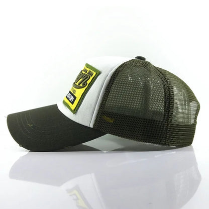 Summer Mesh Trucker Hat For Men Women Adjustable Sun Protection