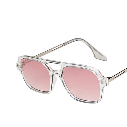 Chic Retro Double Bridges Sunglasses for Trendy Style and UV Protection