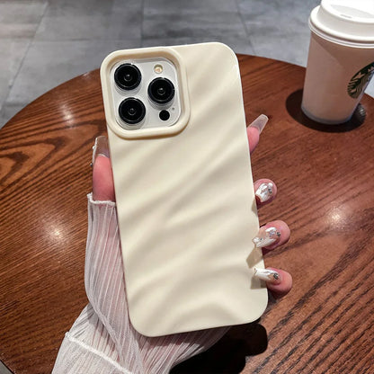 Vibrant Fashion Ripple Phone Case For iPhone 16 15 14 Pro Max Shockproof Protection