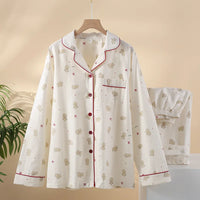 2025 New Spring/Summer Women's Cotton Pajama Set for Comfort