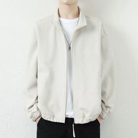 Japanese Men's Casual Long Sleeved Zipper Jacket 2024