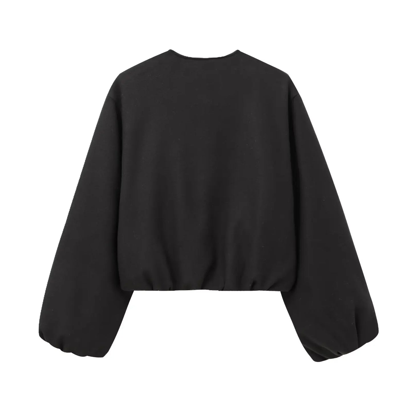 TRAF Women's Zipper Bomber Jacket – Soft Cropped Sports Jacket with Long Sleeves (2024)