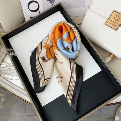 Luxurious Silk Shawl Square Scarf for Women Elegant Wraps