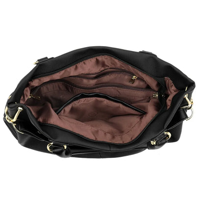 Fashionable Large-Capacity Tote Bag for Women – Stylish Shoulder Crossbody Handbag with Chain Detail