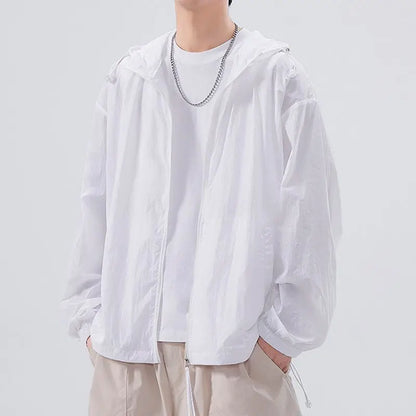 Men's Lightweight Blue Cover Up for Sun Protection