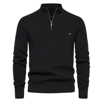 2023 New Autumn Cotton Zipper Cardigans for Men Warm Sweater