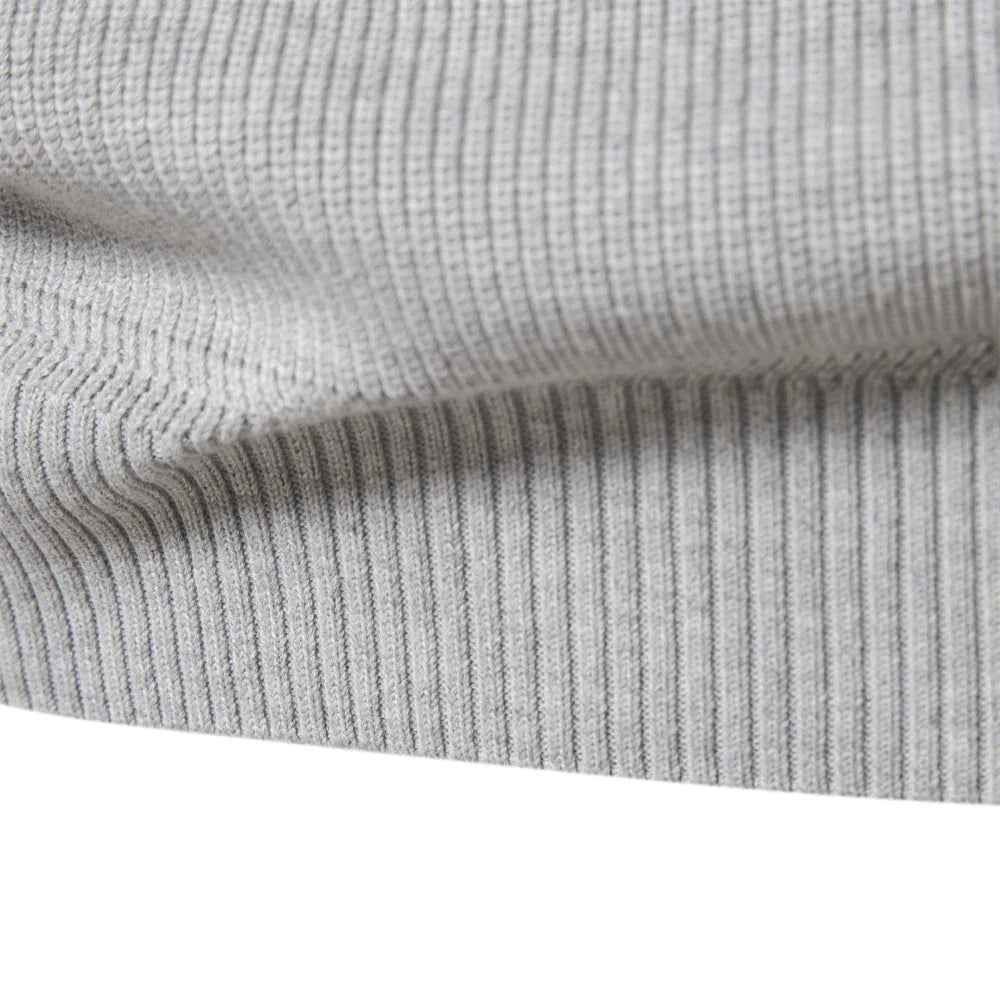 2023 New Autumn Cotton Zipper Cardigans for Men Warm Sweater