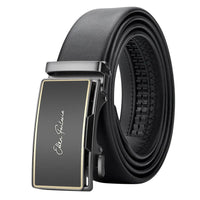 Genuine Leather Belt for Men with Durable Metal Buckle