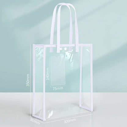Large Capacity Transparent Waterproof File Folder – Self-Adhesive Office Supplies Folder for Organization