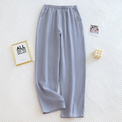 2025 Japanese Women's 100% Cotton Pajama Pants for Comfort