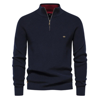 2023 New Autumn Cotton Zipper Cardigans for Men Warm Sweater