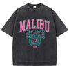 Comfortable Malibu Beach Washed T-Shirt for Women