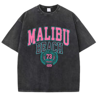 Comfortable Malibu Beach Washed T-Shirt for Women