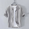 Men's Linen Short Sleeve Shirt for Cool Summer Style