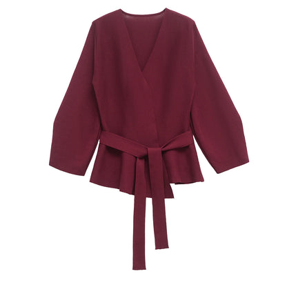 TRAFSHE Spring Women Shoulder Pad Knit Blazer for Versatility