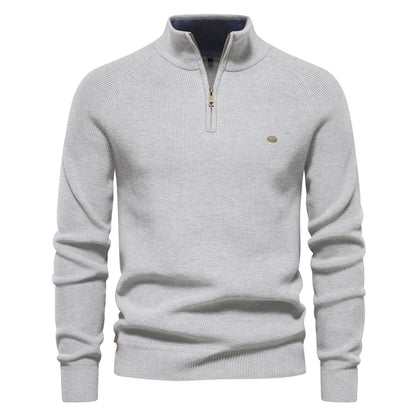 2023 New Autumn Cotton Zipper Cardigans for Men Warm Sweater
