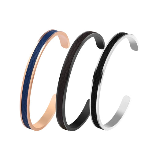 Minimalist Cuff Bangle For Men Adjustable Fashion Jewelry