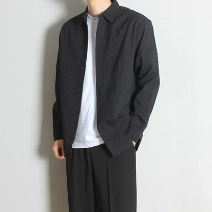 Business Casual Men's Spring and Autumn 2024 Stylish Shirts