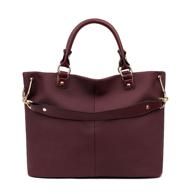 Fashionable Large-Capacity Tote Bag for Women – Stylish Shoulder Crossbody Handbag with Chain Detail