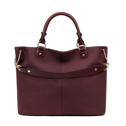 Fashionable Large-Capacity Tote Bag for Women – Stylish Shoulder Crossbody Handbag with Chain Detail