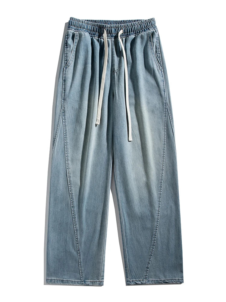 Summer Men's Lightweight Jeans for Breathable Comfort