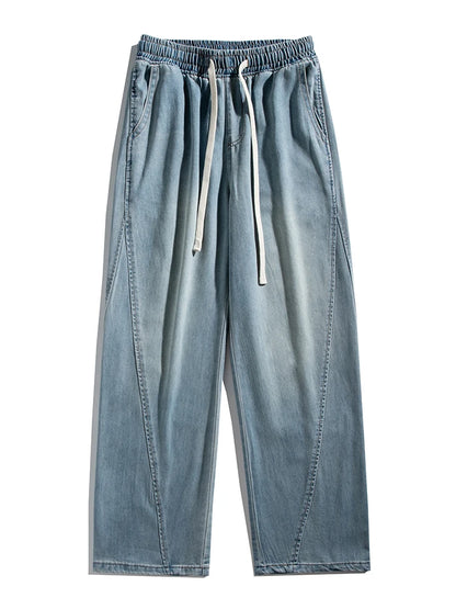 Summer Men's Lightweight Jeans for Breathable Comfort