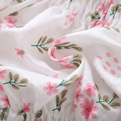 Sweet Broken Flower Chiffon Blouse for Summer Style