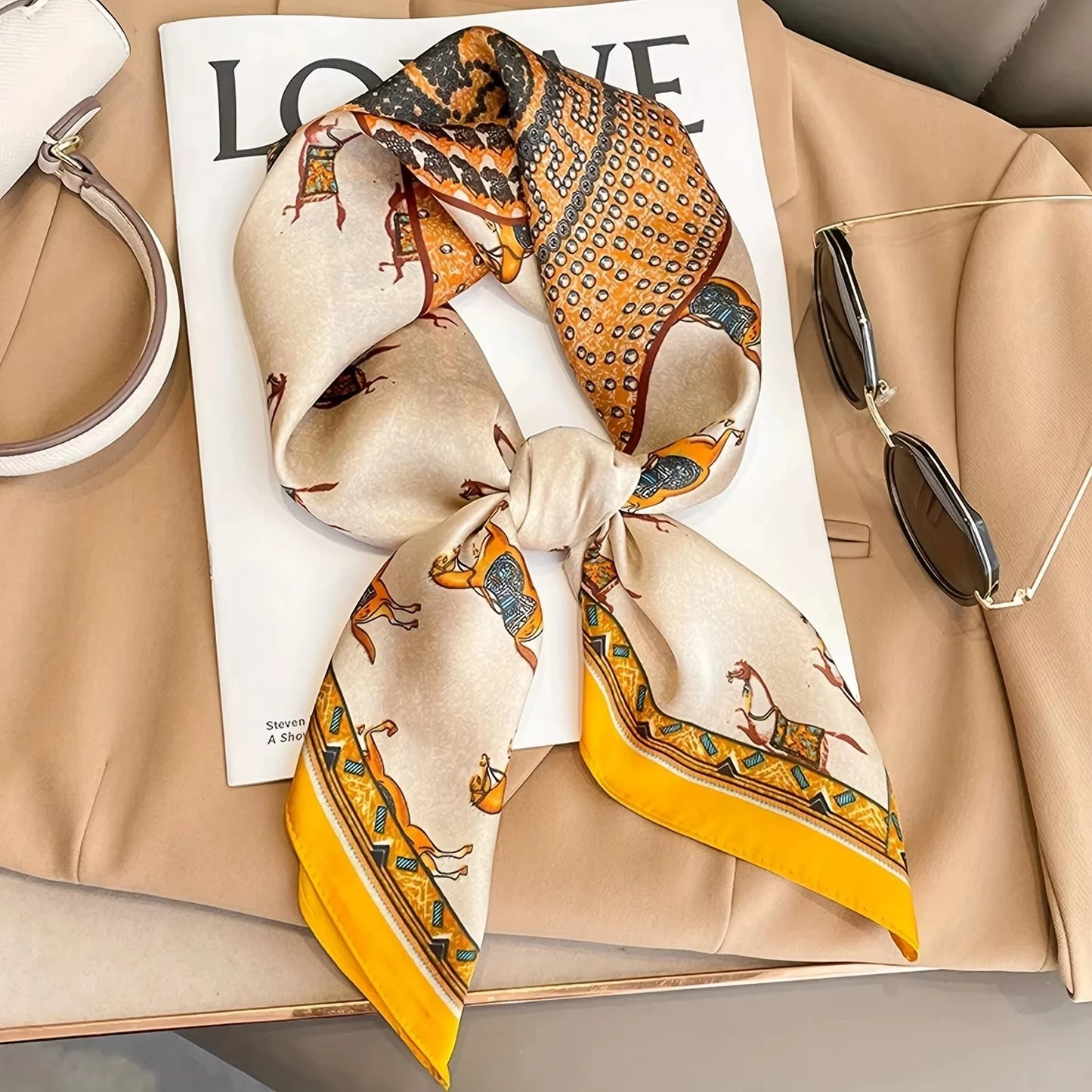 Luxurious Silk Shawl Square Scarf for Women Elegant Wraps