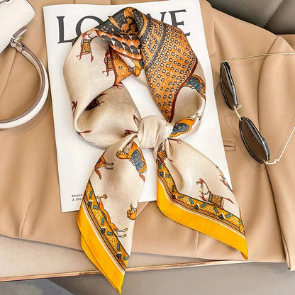 Luxurious Silk Shawl Square Scarf for Women Elegant Wraps