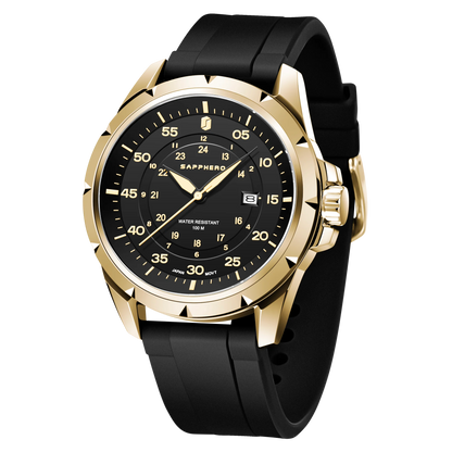 SAPPHERO Men Watch Luxury Quartz Waterproof Gift Wristwatch