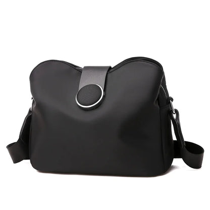 Vintage Waterproof Nylon Shoulder Bag – Lightweight Crossbody for Travel & Daily Use