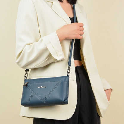 Small Crossbody PU Leather Bag – Solid Color Women’s Tote Shoulder Bag, Clutch Purse Handbag