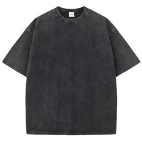 Unisex Vintage Heavyweight Washed T-Shirt – Retro Oversized Cotton Tee