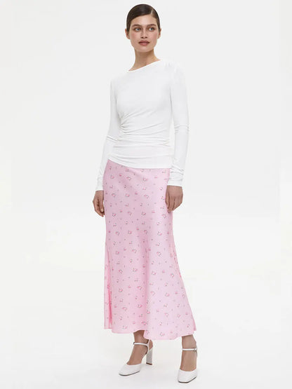 Tossy Summer Printed Long Skirt For Elegant Party Looks
