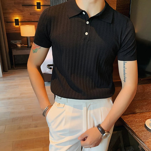 Smart Casual Solid Color Polos for Comfortable Summer Wear