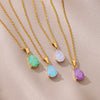 Elegant Zircon Teardrop Necklaces for Women Gift Jewelry
