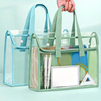 Large Capacity Transparent Waterproof File Folder – Self-Adhesive Office Supplies Folder for Organization