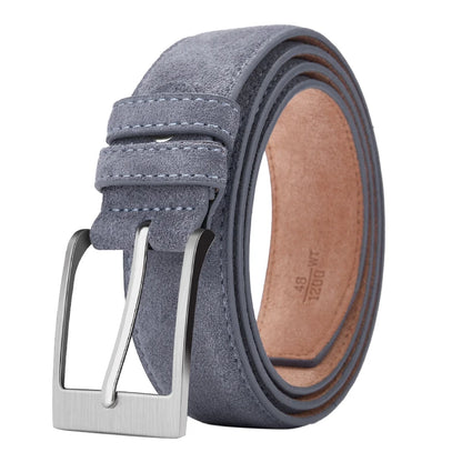 Luxury Sude Belts Cow Leather for Men and Ladies
