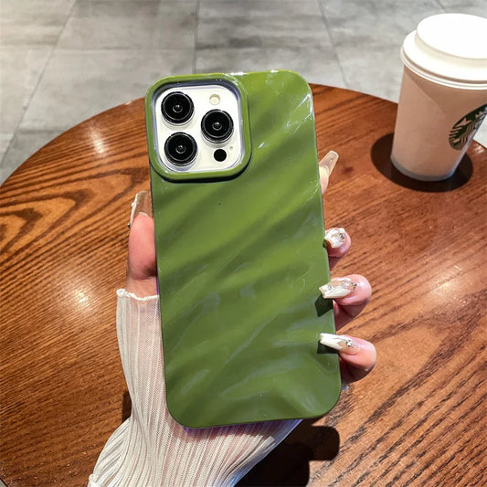Vibrant Fashion Ripple Phone Case For iPhone 16 Pro Max Stylish Protection