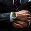 SAPPHERO Men's Business Watch Classic Waterproof Leather Strap