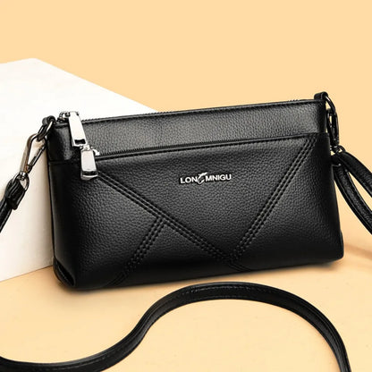 Small Crossbody PU Leather Bag – Solid Color Women’s Tote Shoulder Bag, Clutch Purse Handbag